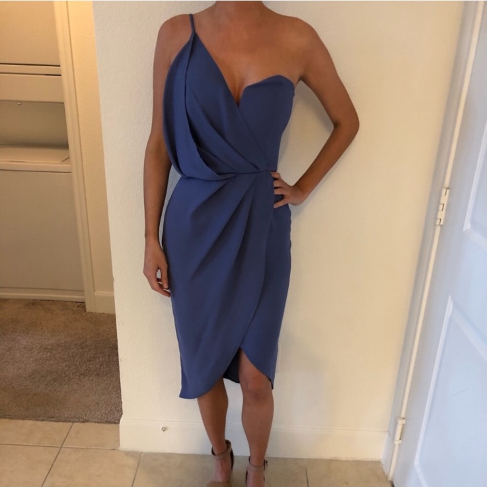 ASOS asymmetrical wrap dress